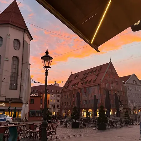 Apartamento Modernescity Innenstadt, Balkon Augsburgo